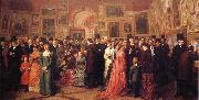 William Powell  Frith Private View of the Royal Academy 1881 oil on canvas